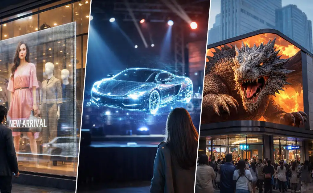 ホログラフィックスクリーンディスプレイ