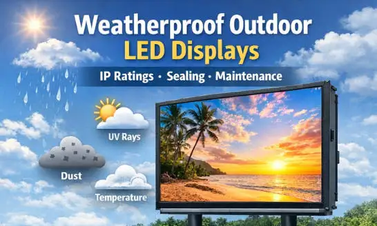 Display LED per esterni resistente alle intemperie