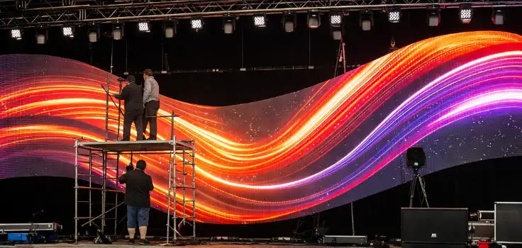 custom flexible LED display