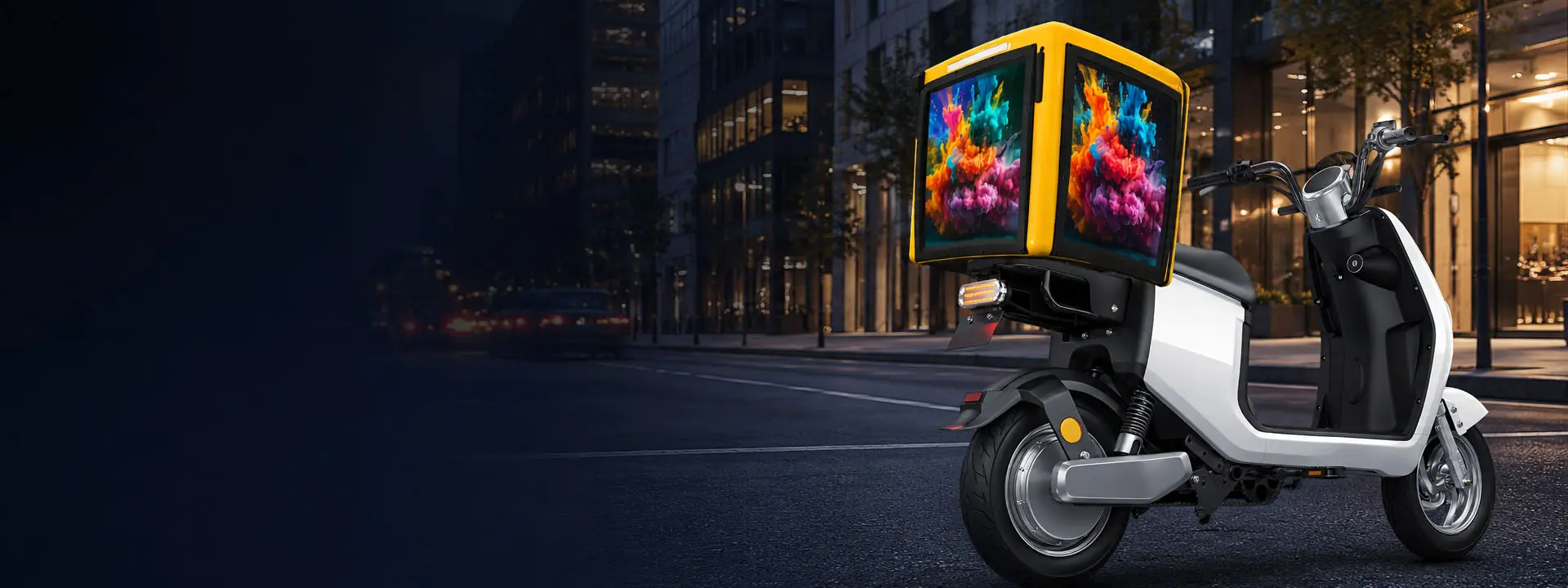 Delivery Box Backpack Led Display