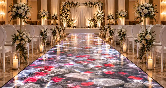 Interactive LED Wedding Aisle