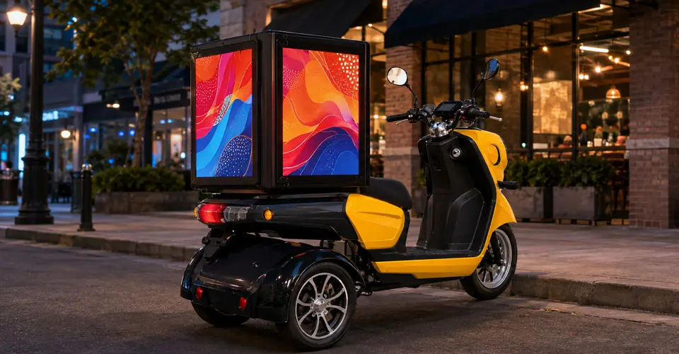 Delivery Box Backpack Led Display