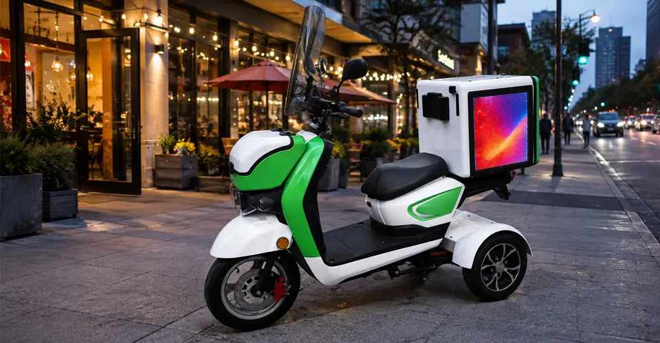 Smart LED Display for Food Delivery – Low Power Consumption