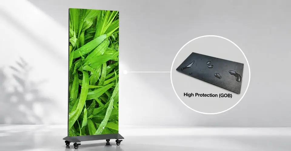movable LED poster screen